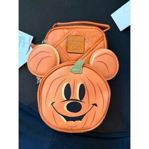 Disney Parks Mickey Mouse Pumpkin Lug Mini Skeeter Bag BNWT